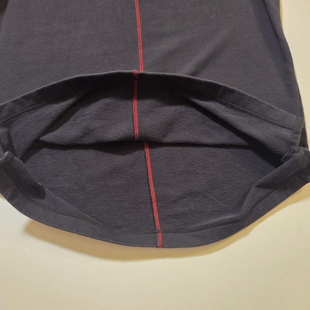 Jordan Mens Black Crewneck Sweatshirt Red Contrast Stitch Jumpman XL Long Sleeve - Picture 9 of 11
